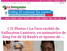 Tablet Screenshot of lasenegalaise.com